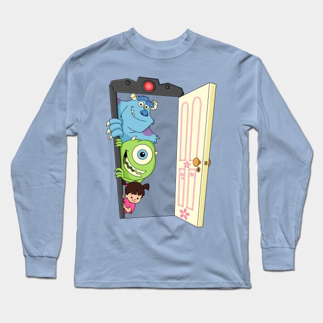 Surprising Door Long Sleeve T-Shirt by Atpidarp